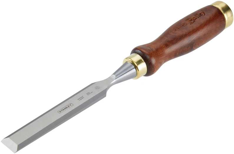 Stanley Plokščias kaltas 20mm su medine rankena [k]