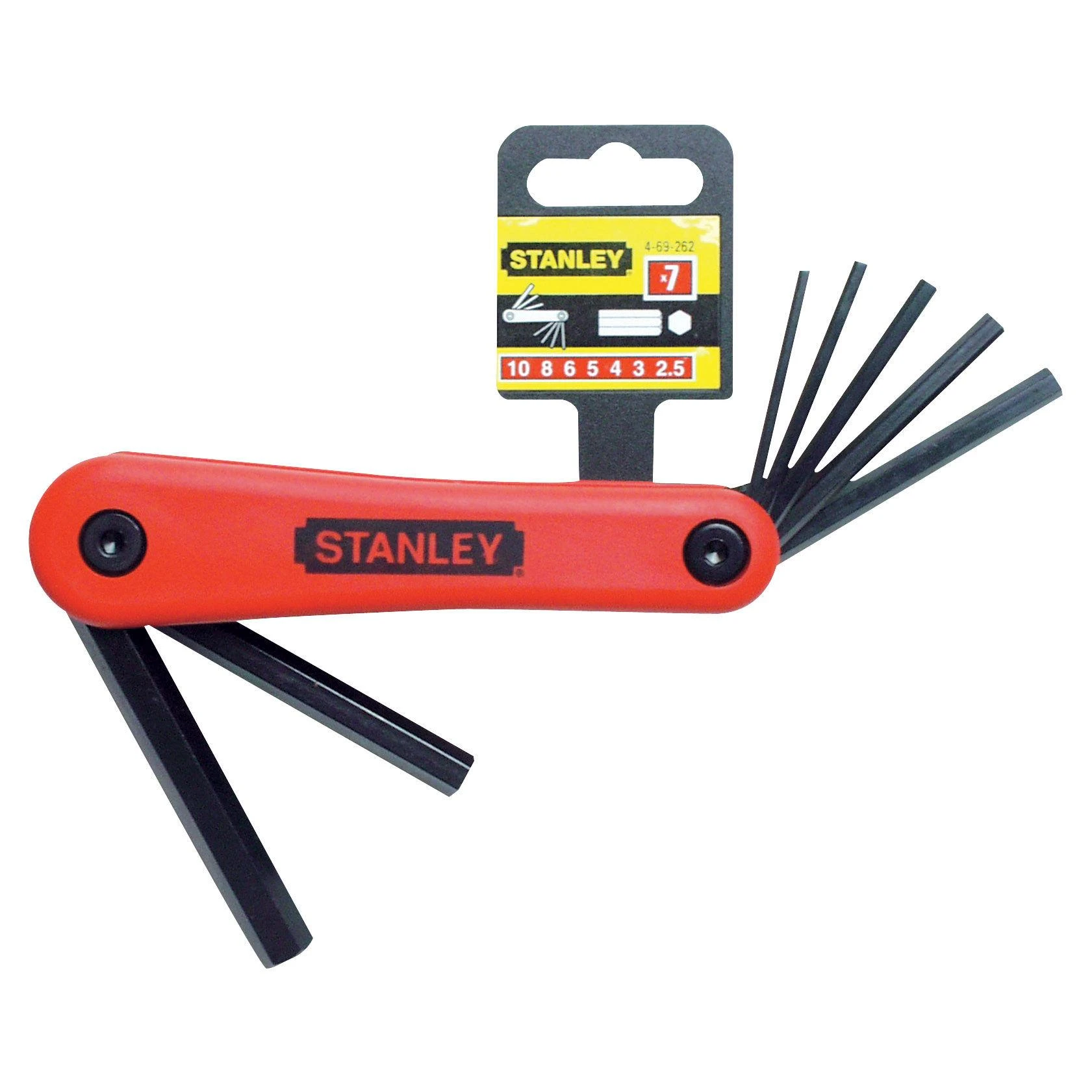 STANLEY KLUCZE IMBUSOWE SKŁADANE 7szt. /1.5-6mm/