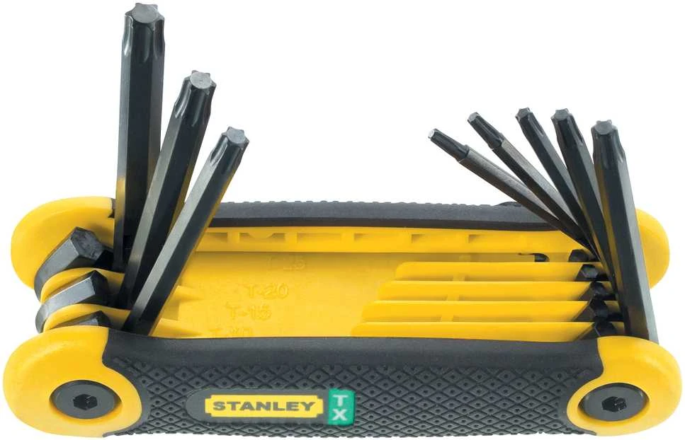 STANLEY KLUCZE TORX 8 elem.SKŁADANE T9-40