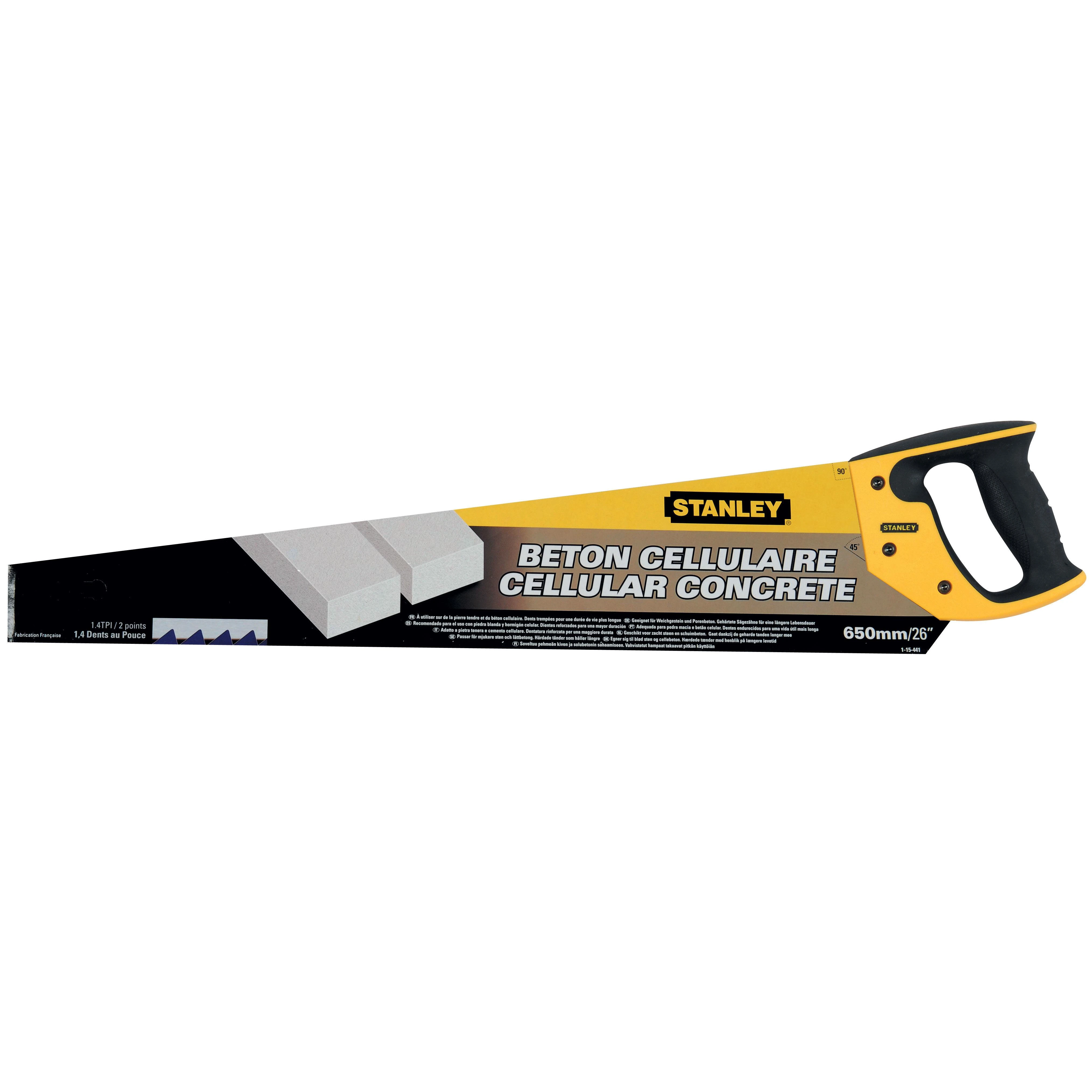 Rankinis pjūklas betonui 650mm 1,2TPI, Stanley