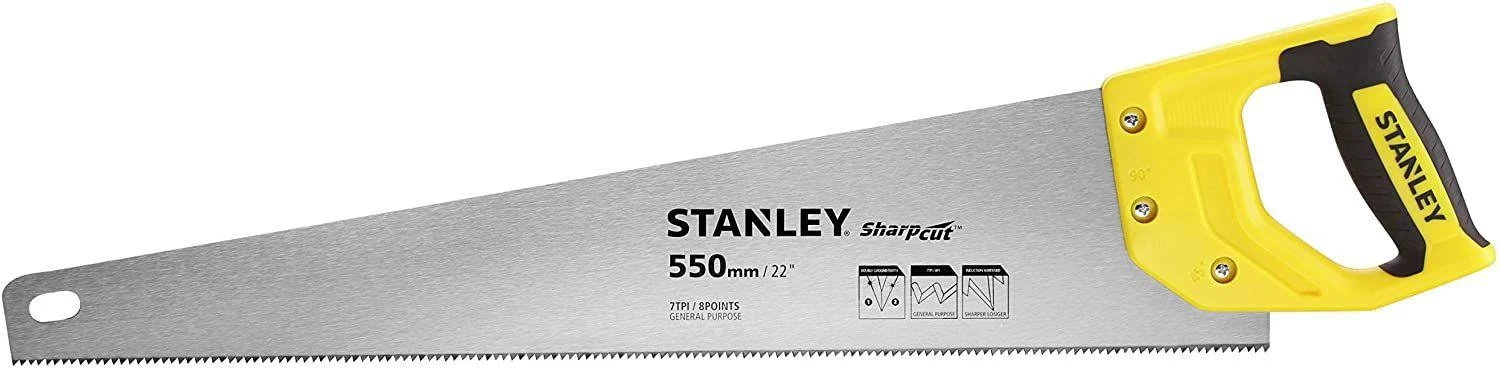 Medienos pjūklas STANLEY SHARPCUT 550 mm 11 TPI