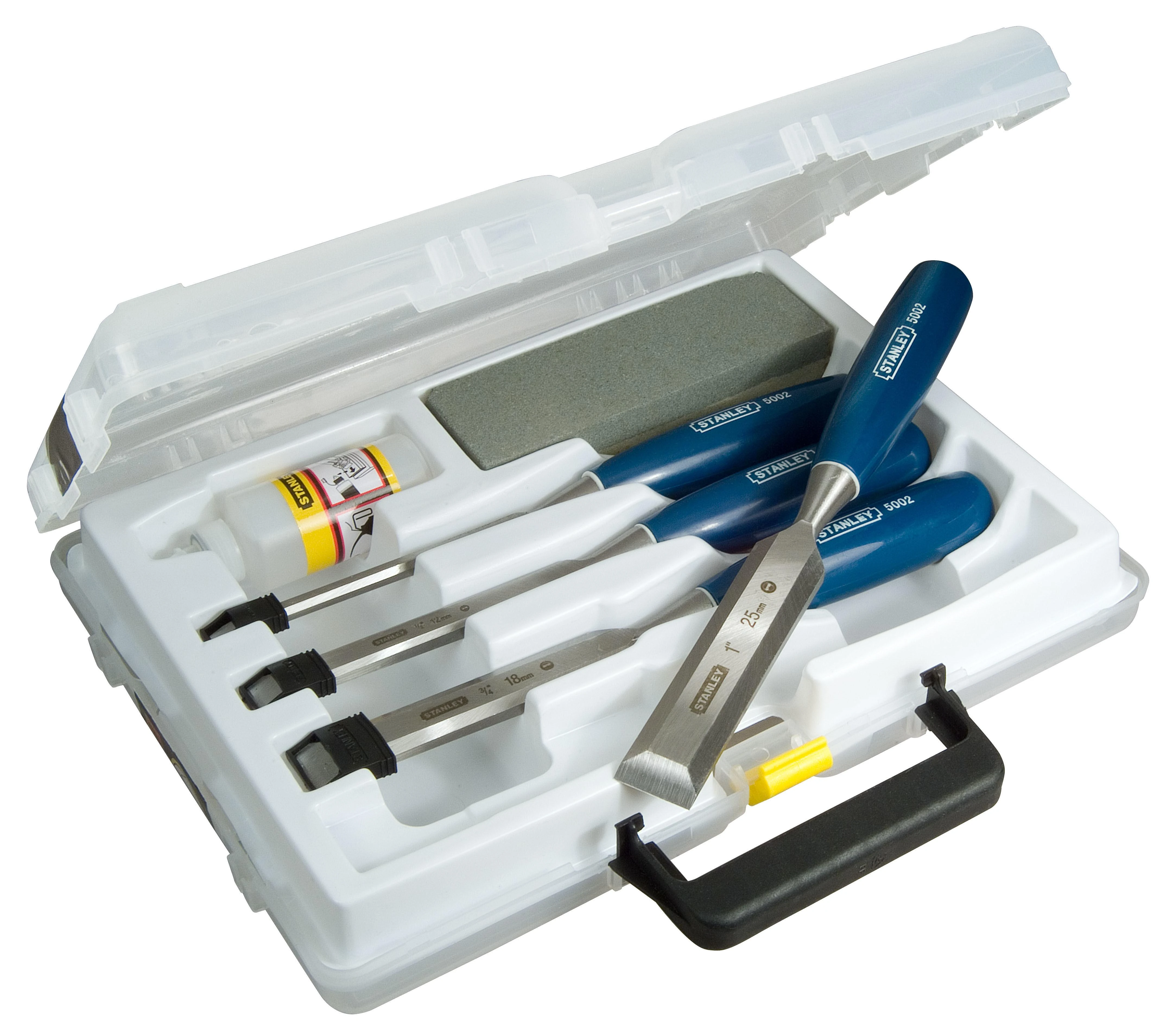 Kaltos rinkinys Stanley 5002 Medžio 6, 12, 18, 25 mm 4 Dalys
