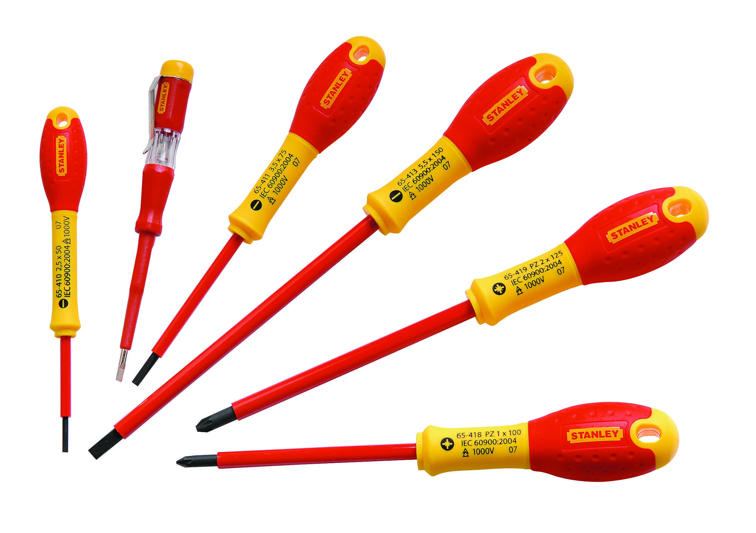 Stanley 065443 FatMax atsuktuvų rinkinys izoliuotas (6 dalys), įvairiaspalvis