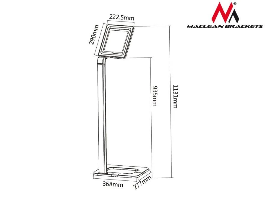Samsung Mount for tablet Maclean MC-645 (baltos spalvos)