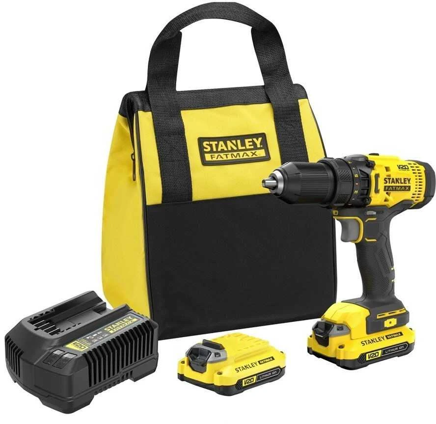 Suktuvas-gręžtuvas Stanley SFMCD700C2S-QW; 18 V; 2x1,5 Ah akum.