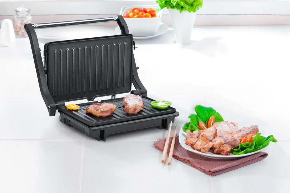 TEESA panini grilis, skrudintuvas, broileris, 1000W, 3 pozicijos