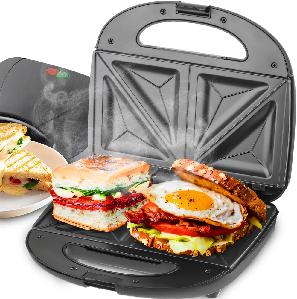 Sumuštinių keptuvas RTO Keptuvas toster sumuštinių ceramiczny do chrupiących tostów sandwich 750 w