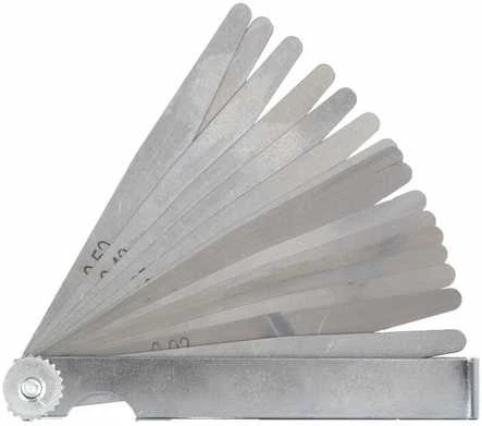 Szczelinomierz Tarpumatukas, 17 numerių, 200 mm, 0,02–1,00 mm, prolinas