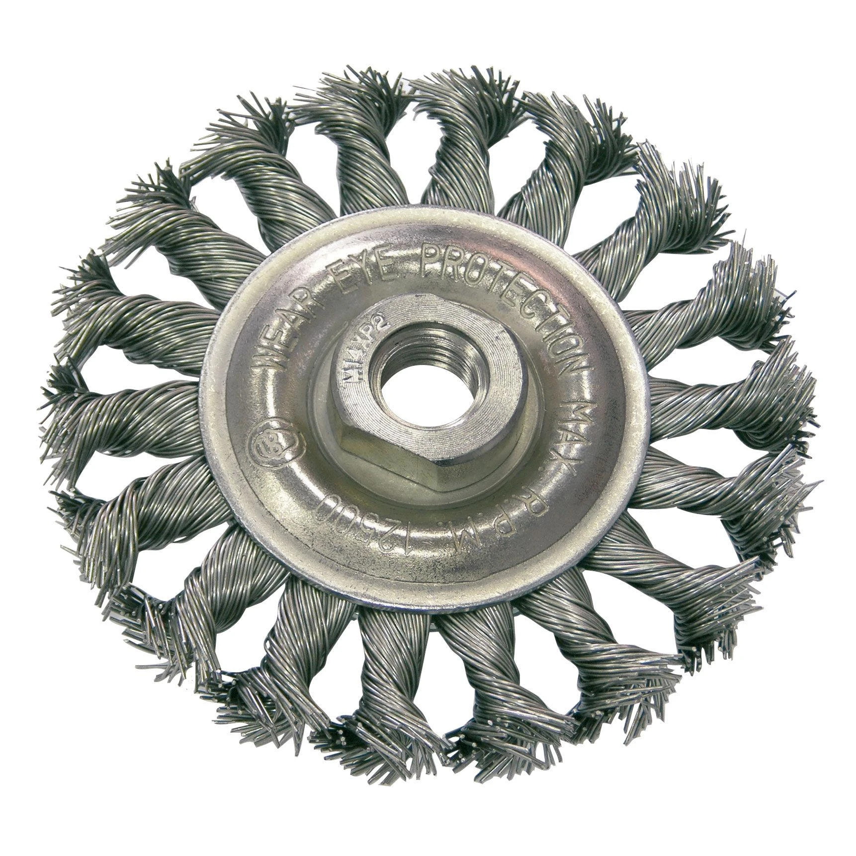Šepetys šlifavimo plieno 100mm M14 sukto plauko PROLINE