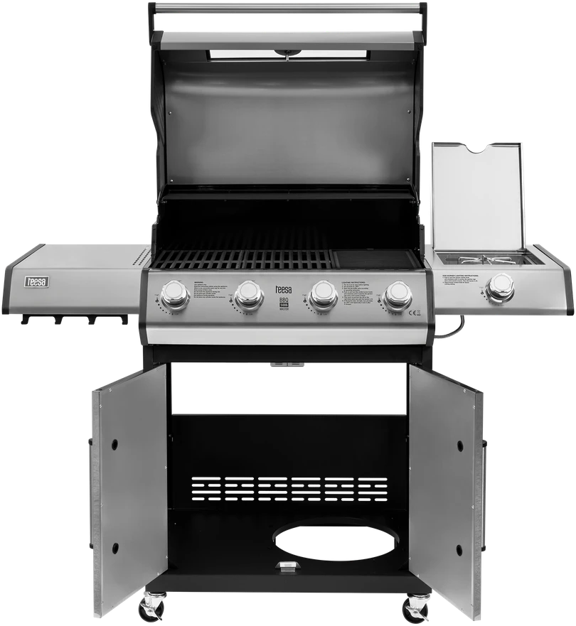 Teesa BBQ 5006 MASTER dujinis grilis - 5 degikliai - vieta cilindrui