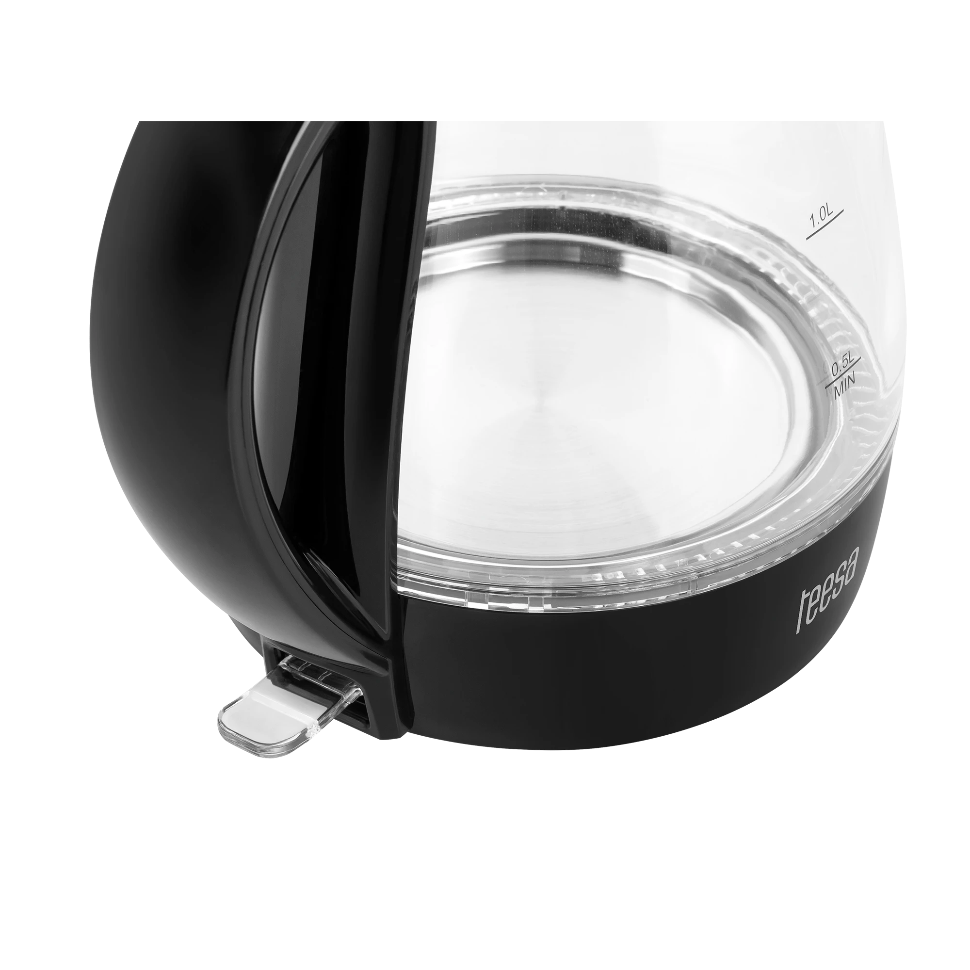 TEESA elektrinis virdulys, stiklinis, 2200 W, juodas, 1.7 L