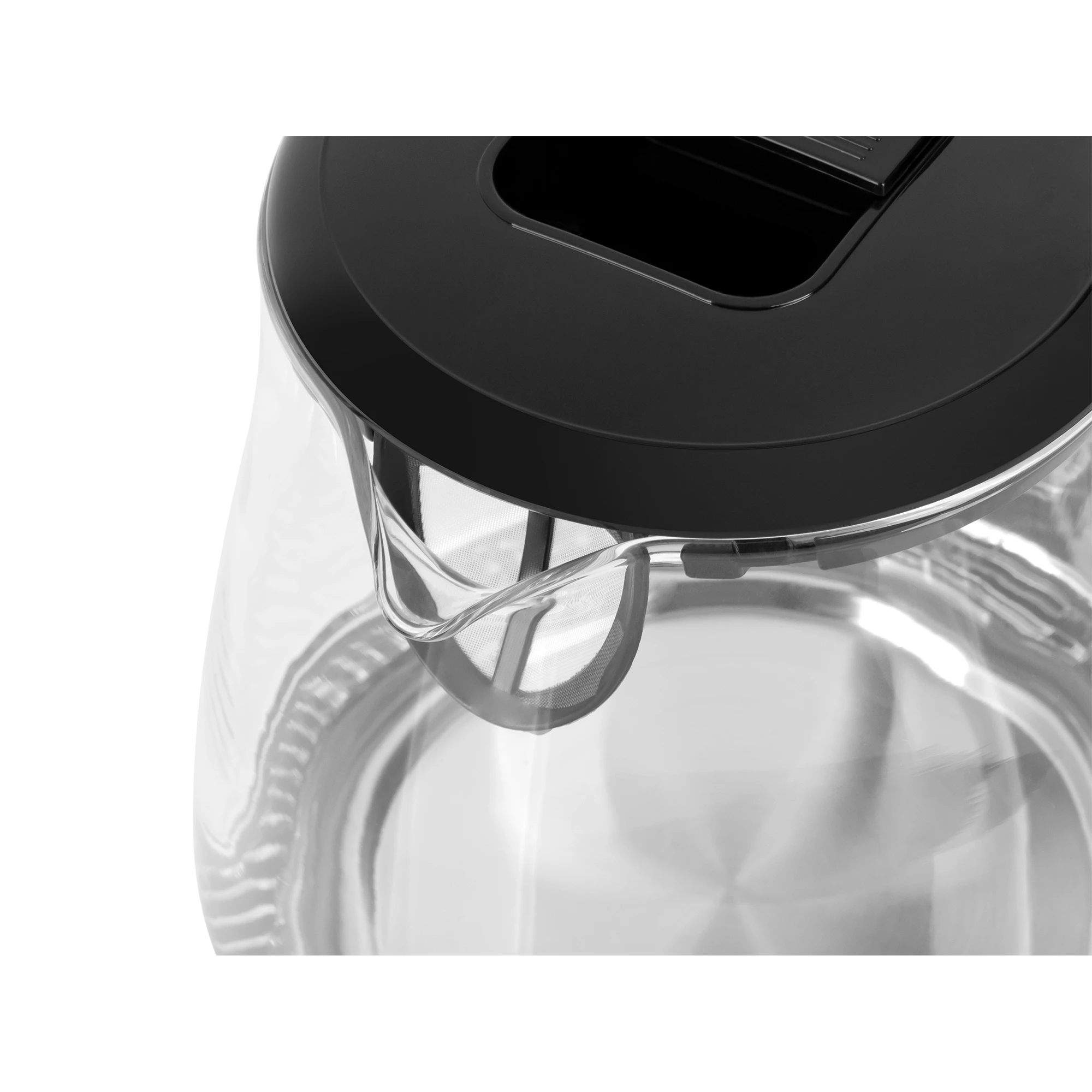 TEESA elektrinis virdulys, stiklinis, 2200 W, juodas, 1.7 L