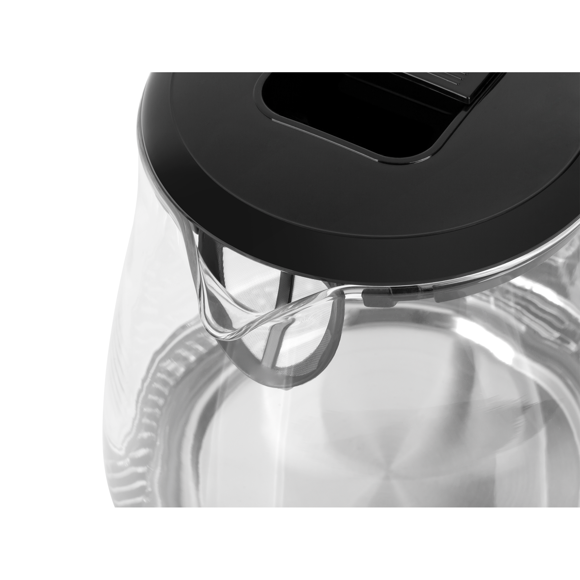 TEESA elektrinis virdulys, stiklas, 1650 W, juodas, 1 L