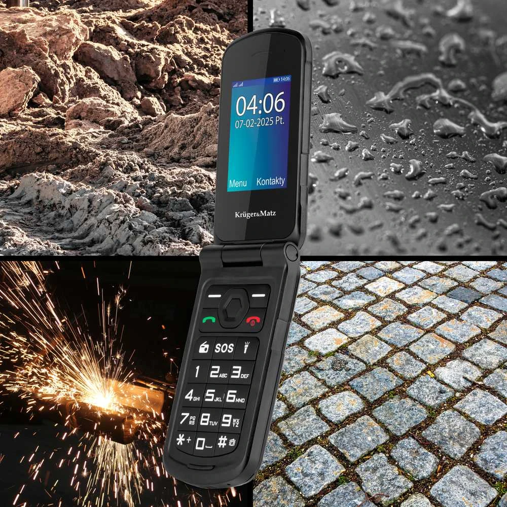 Kruger & Matz IRON 5 Flip 4G telefonas