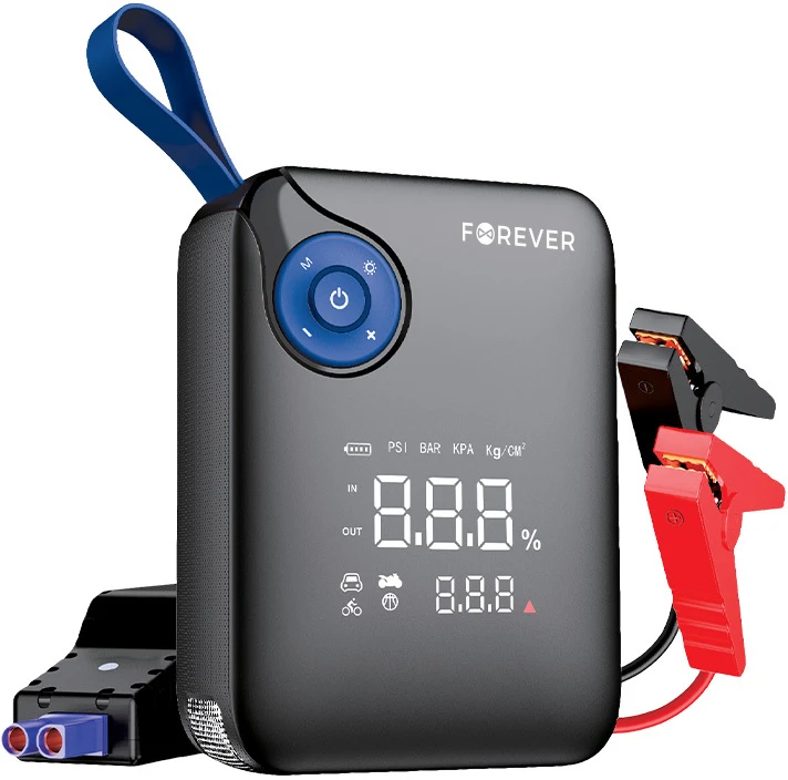 TelForceone Forever jump starter 4in1 JS-400 7200mAh juodas-mėlynas