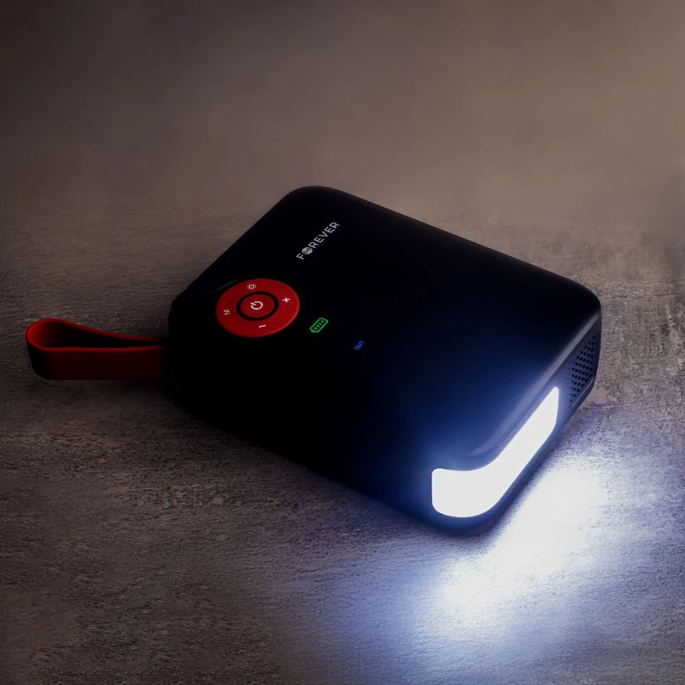 TelForceone Forever jump starter 4in1 JS-400 7200mAh juodas-red