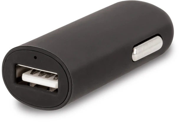 Forever M02 automobilinis įkroviklis 1x USB 2A juodos spalvos + Lightning kabelis