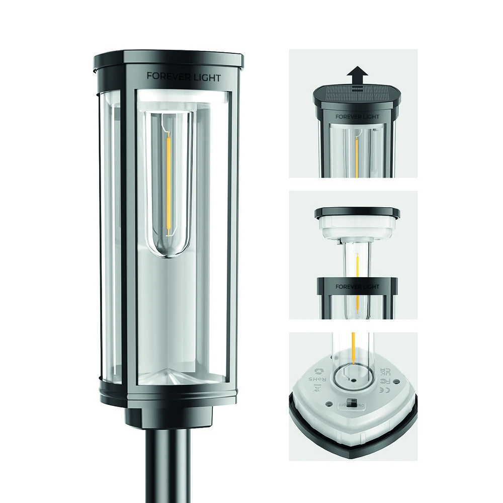 SUNARI saulės lempa LED FLS-97 CLASSIC Post 3000K 1000mAh Ni-MH Forever Light