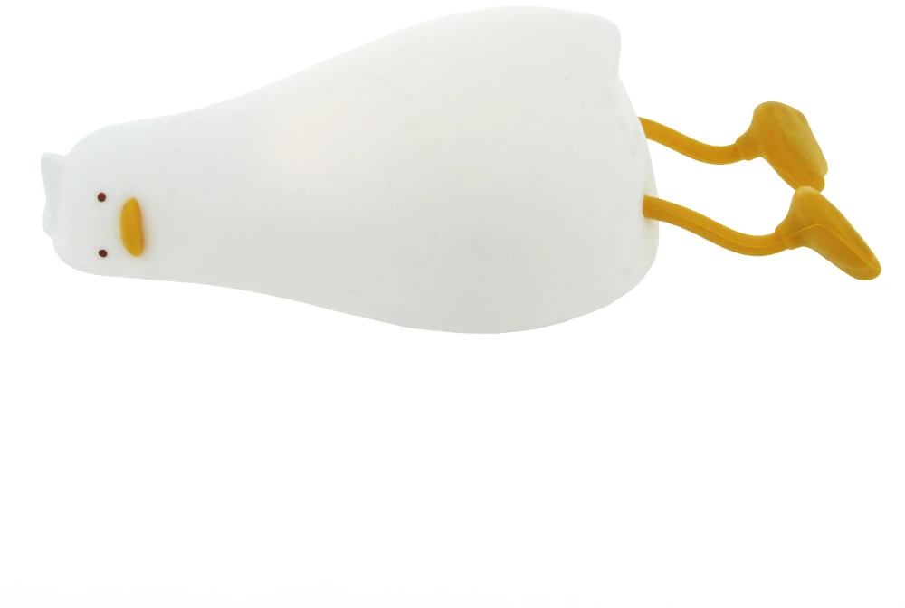 TelForceone LED naktinė lempa LAZY DUCK FNL-01 baltos spalvos silikoninė Forever Light