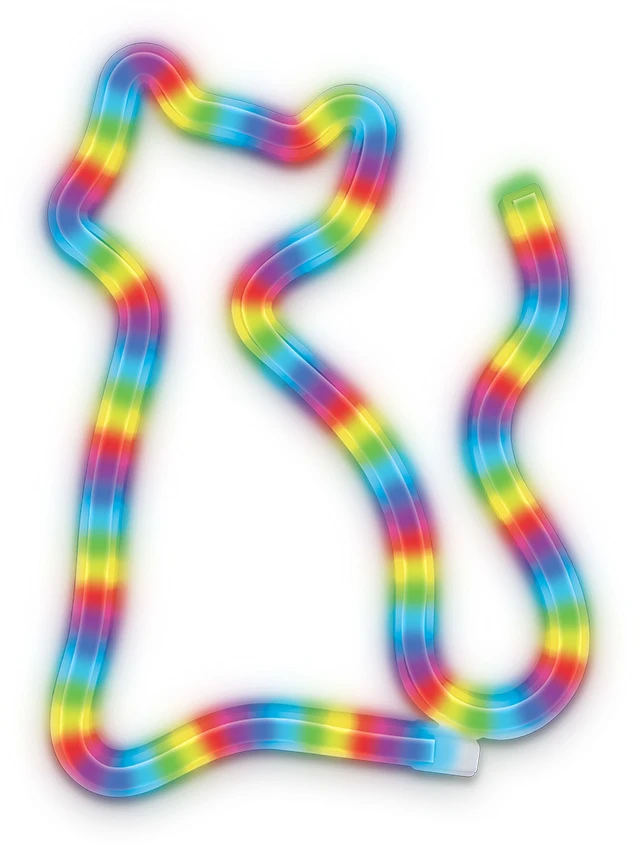 TelForceone Neoninis LED RGB šviestuvas CAT FLRN03 + RC Forever Light