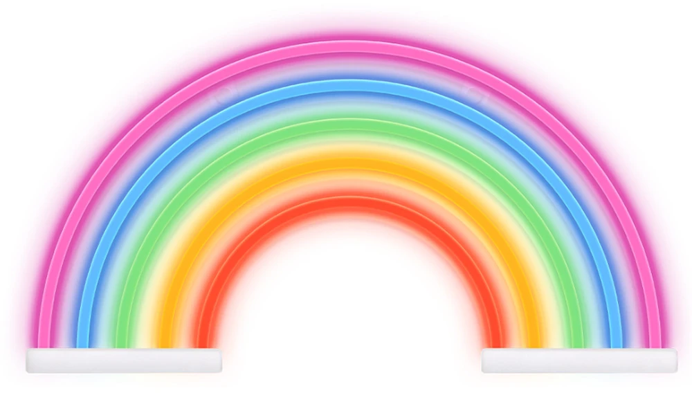 TelForceone Neoninė LED lemputė RAINBOW 5 spalvų FLNE14X Forever Light