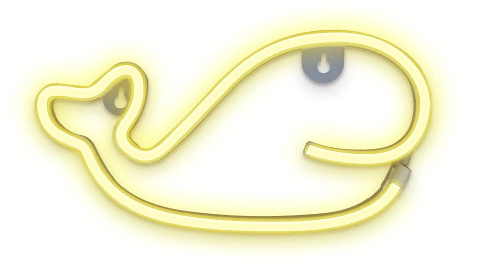 TelForceone Neoninė LED lemputė BANGINIS šilta balta šikšnosparnis + USB FLNE09 Forever Light