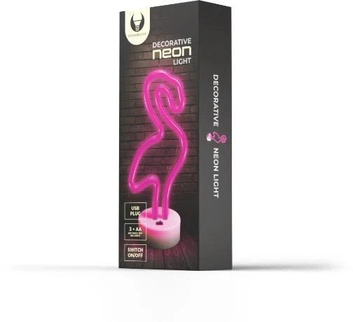 TelForceone Neon LED ant stovelio Flamingas rožinė FSNE01 Forever Light