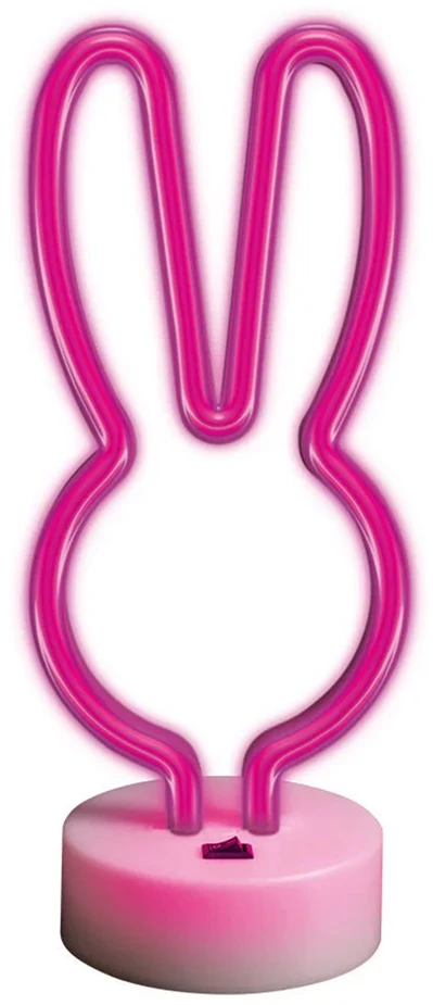 TelForceone Neoninis LED ant stovo RABBIT rožinis FSNE04 Forever Light