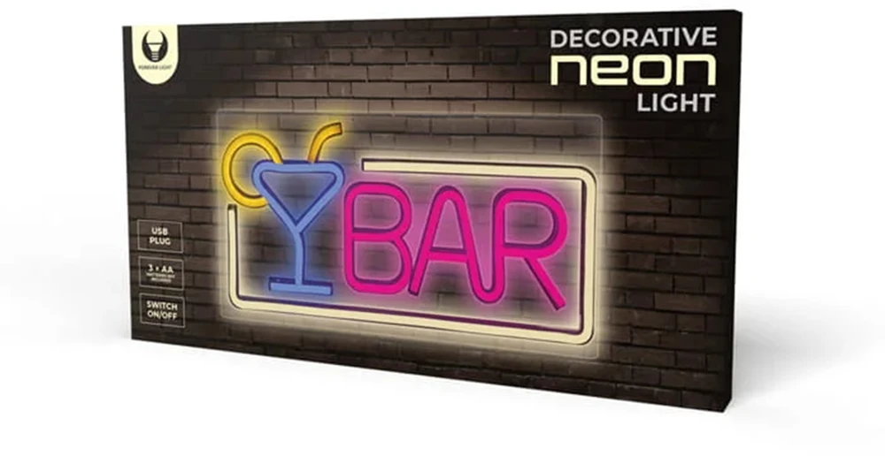 TelForceone Neoninė PLEXI LED BAR daugiaspalvė FPNE01X"Forever" šviesiai