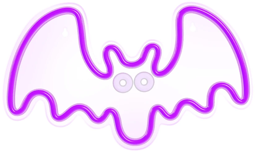 TelForceone Neoninis PLEXI LED FLYING BAT violetinės spalvos inis FPNE11"Forever" šviesiai