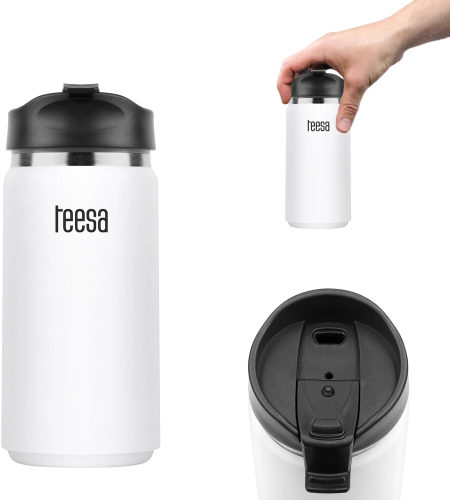Unicon Terminis puodelis TEESA 350ml baltas