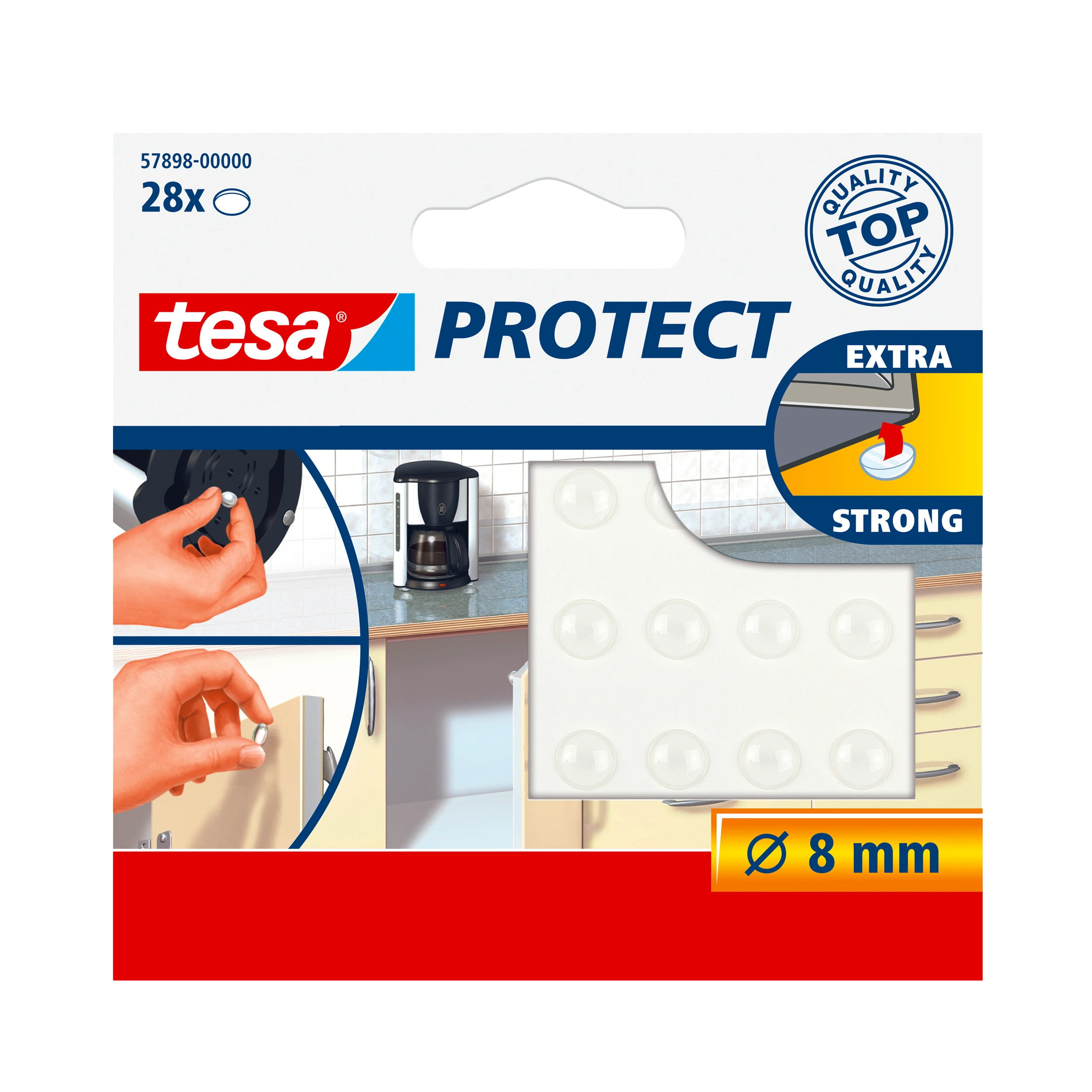 Beiersdorf Tesa garso izoliacinės plėvelės, 8 mm, 28 vnt.