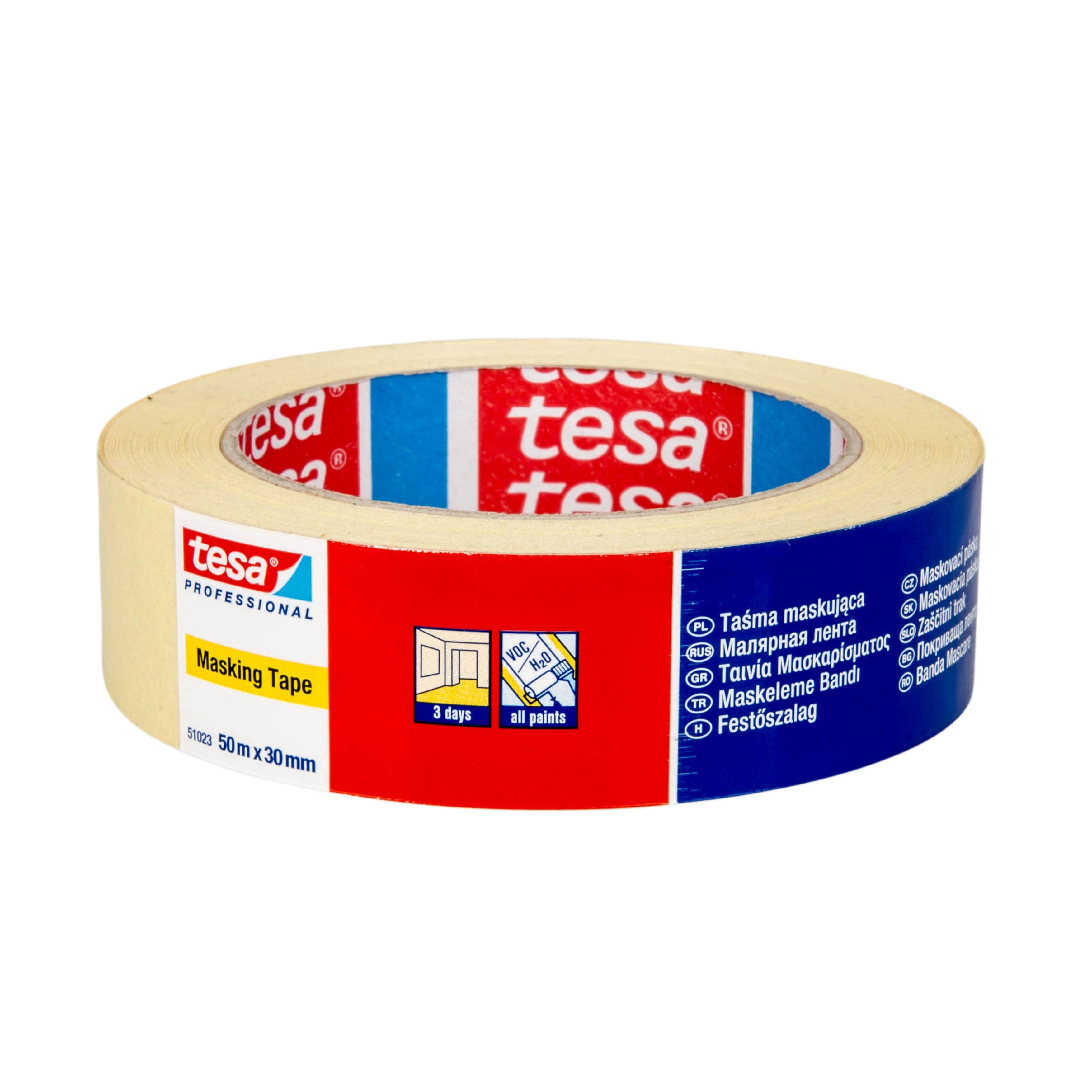 Tesa Taśma Profesionali interjero dažymo juosta, 3 dienos, 50 m x 19 mm