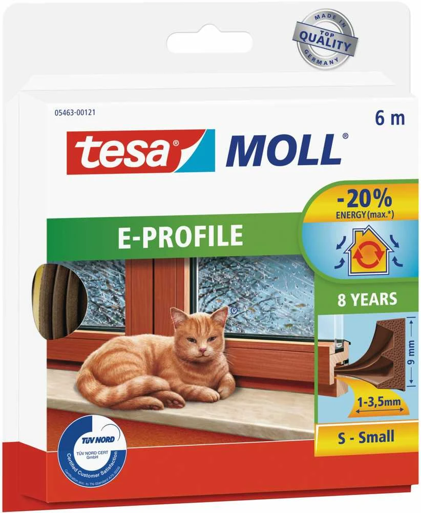 TESA USZCZELKA BRĄZ E - 25m 9mm
