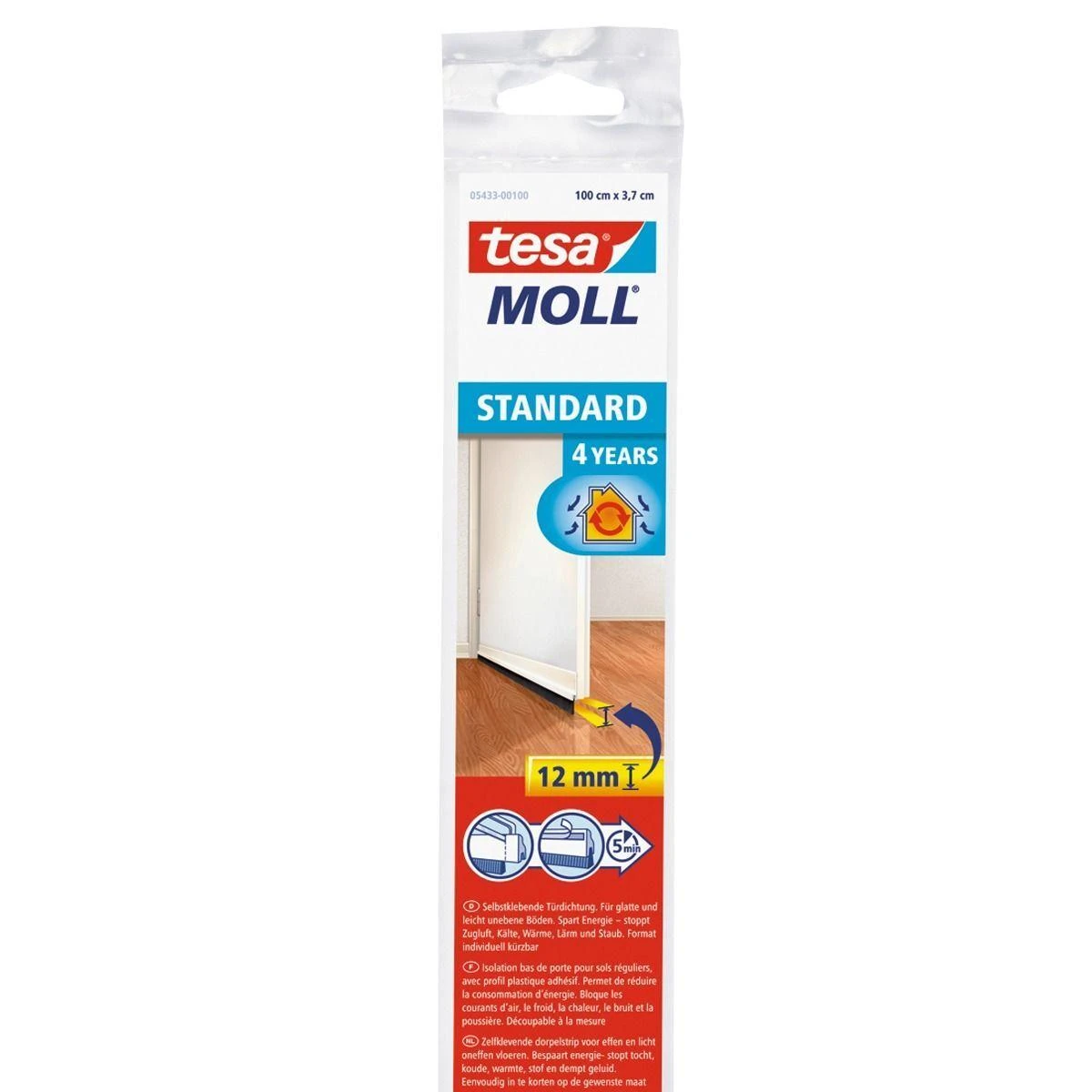 TESA USZCZELKA SZCZOTKOWA POD DRZWI 1m x 37mm BALTA