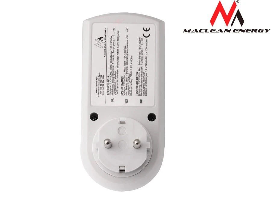 Timer „Maclean Energy MCE05G“ skaitmeninis laikmatis