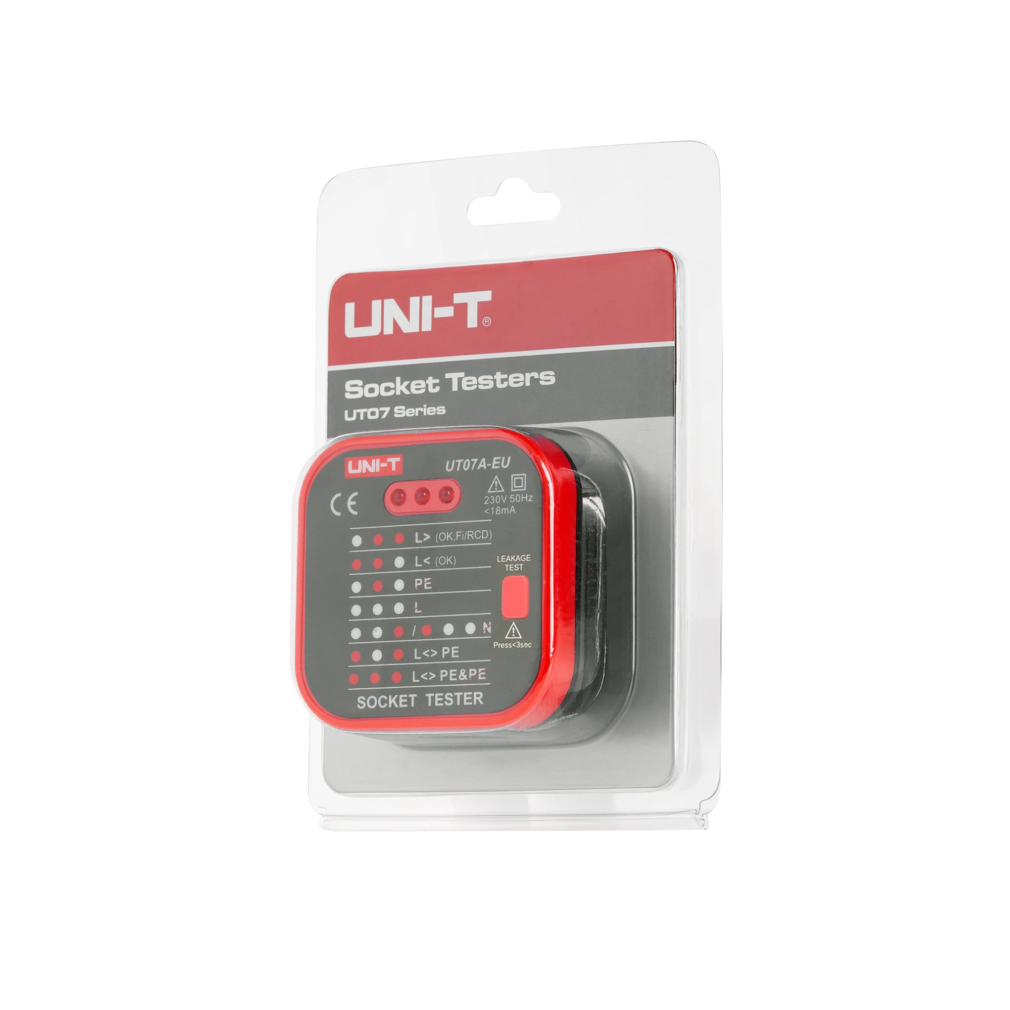 230V RCD lizdo testeris UNI-T UT07B-EU