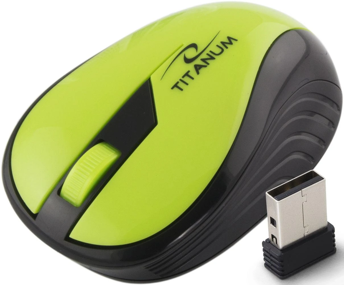 Belaidė pelė Titanum TM114G, žalia