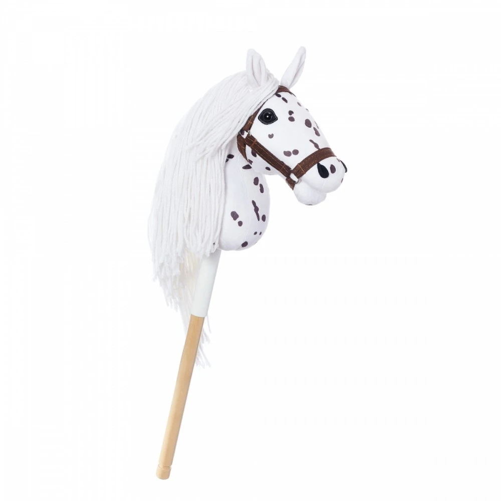 Tootiny Koń Mėgėjiškas arklys hoppihorse a4 leopardas - baltas, tarantulo kailis