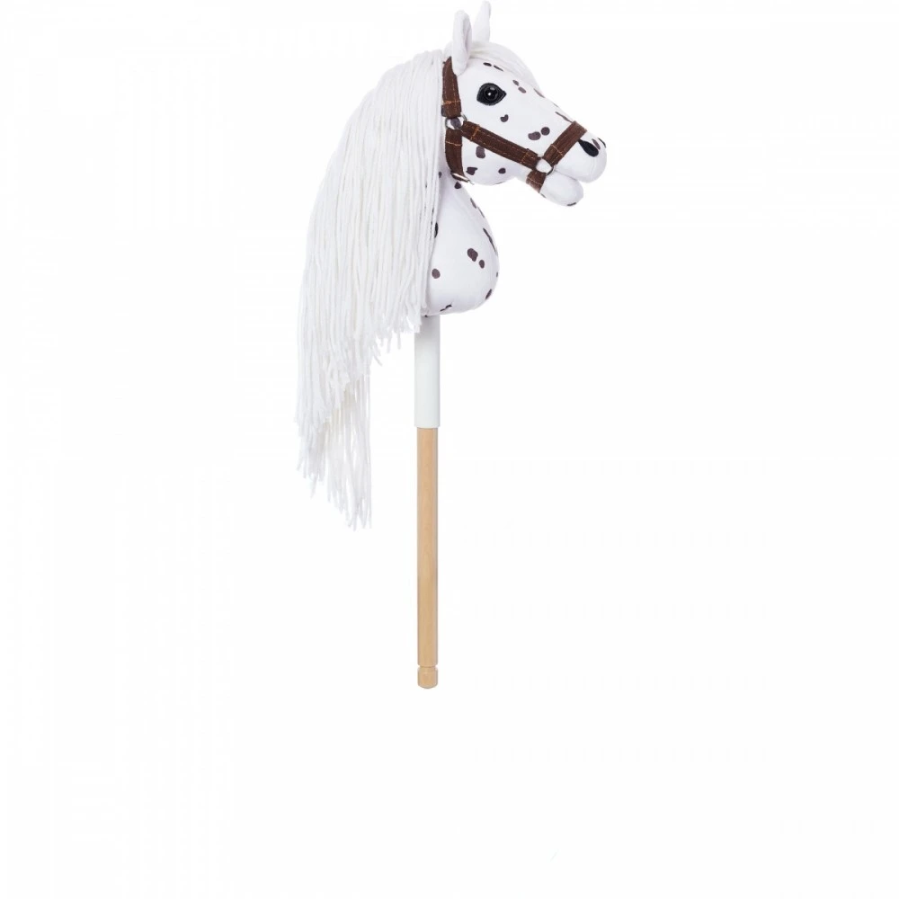 Tootiny Koń Mėgėjiškas arklys hoppihorse a4 leopardas - baltas, tarantulo kailis