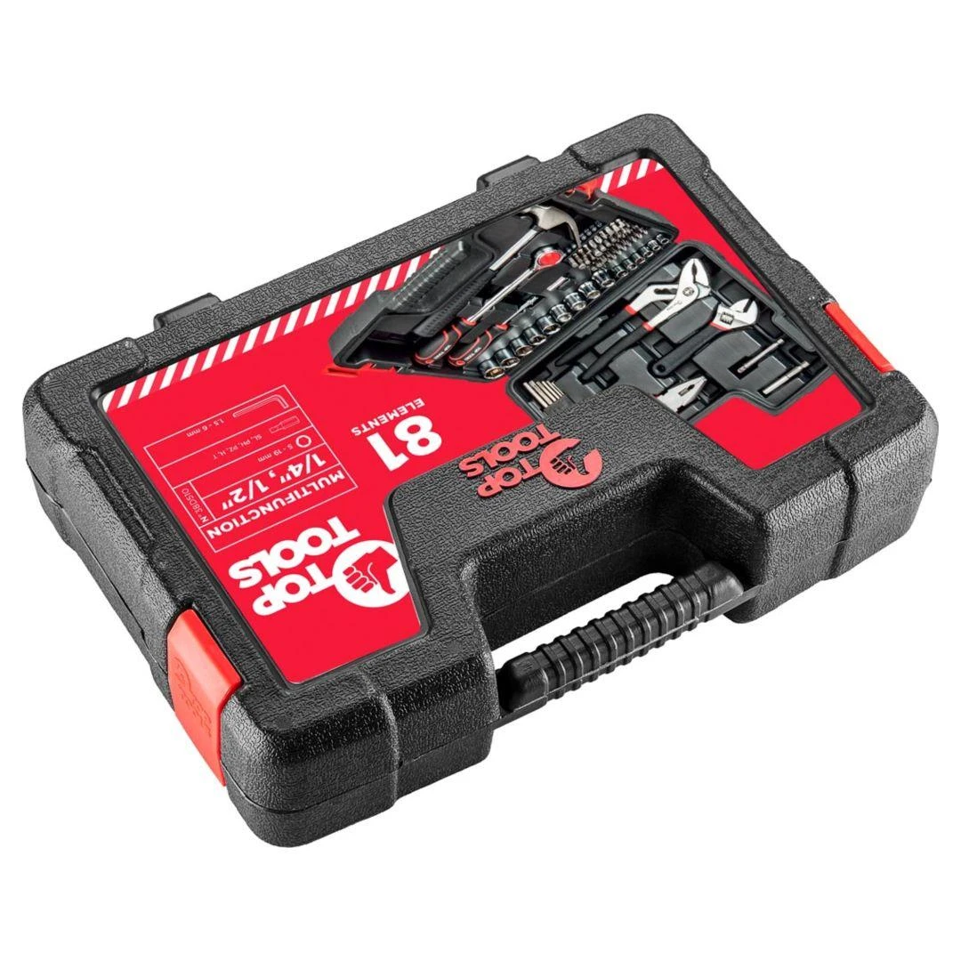 Įrankių rinkinys Top Tools 38D510, 81 vnt