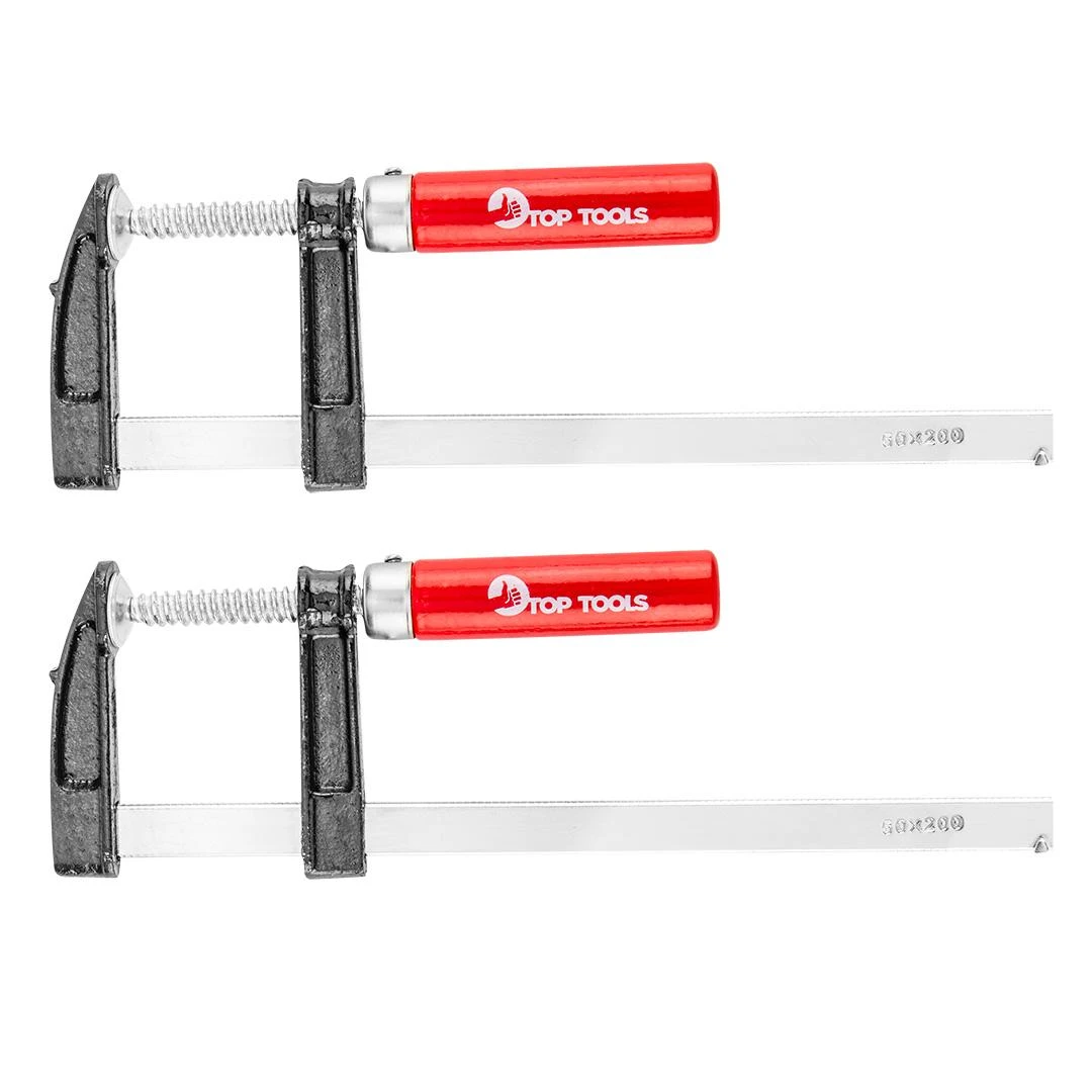 Top Tools Ściski Staliaus spaustuvai 50 x 200 mm, 2 vnt. rinkinys