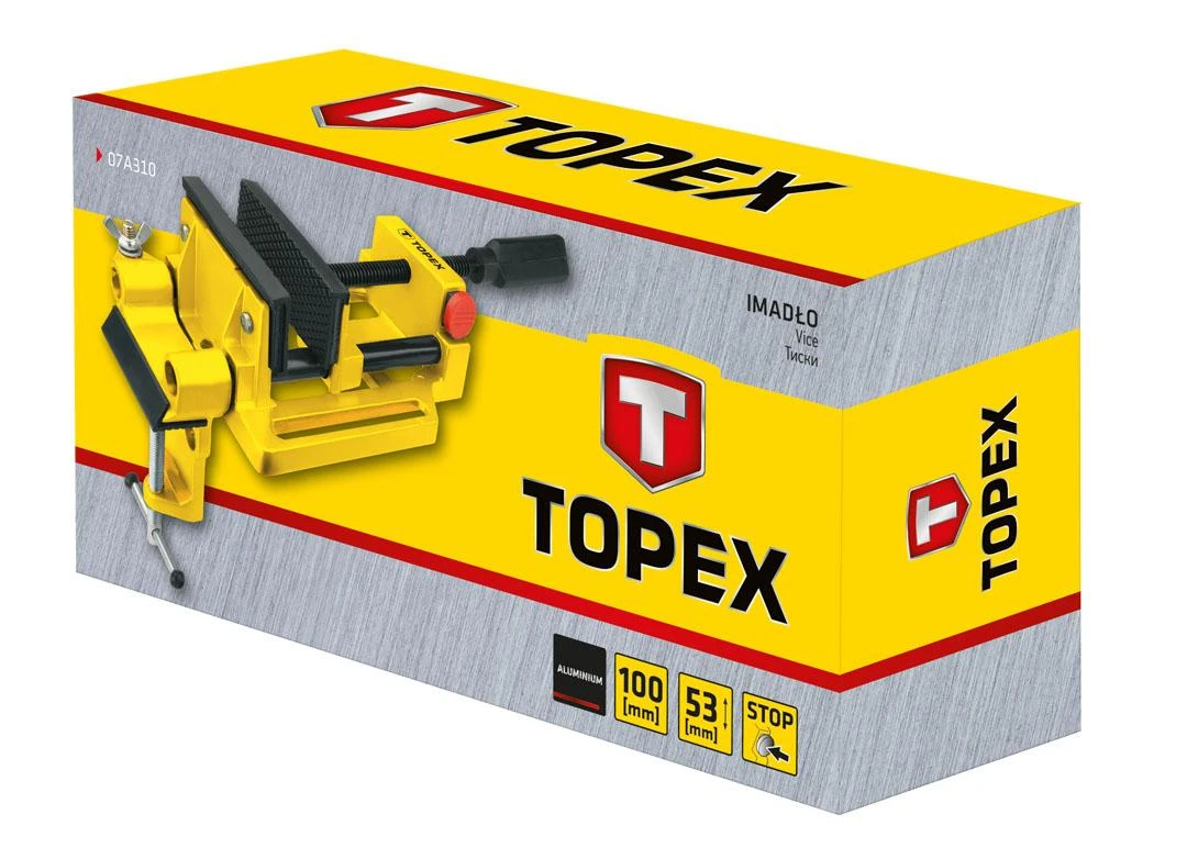 Spaustukas TOPEX 07A310, 100 mm, aliuminis
