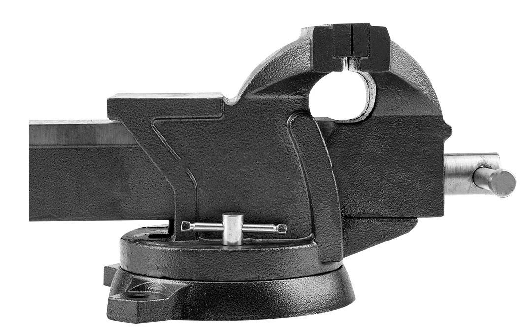 Stalo spaustuvas TOPEX 07A210, 100 mm, besisukantis, su priekalu