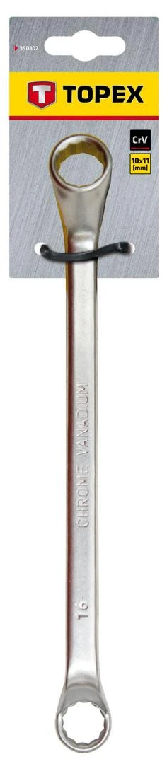 Klucz 10 x 11 mm lenktas žiedinis raktas