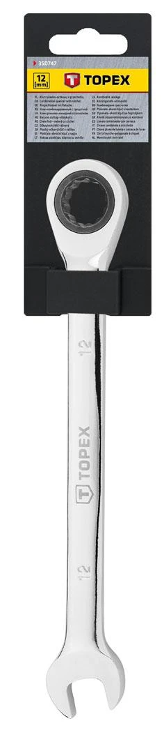 Klucz Terkšlinis atviro galo raktas, 12 mm
