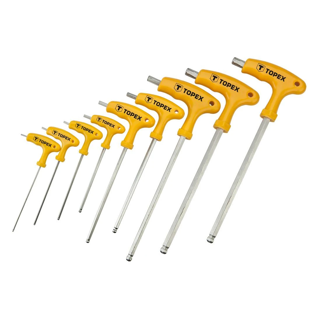 Klucze Torx T formos raktai T10-T50, 9 vnt. rinkinys