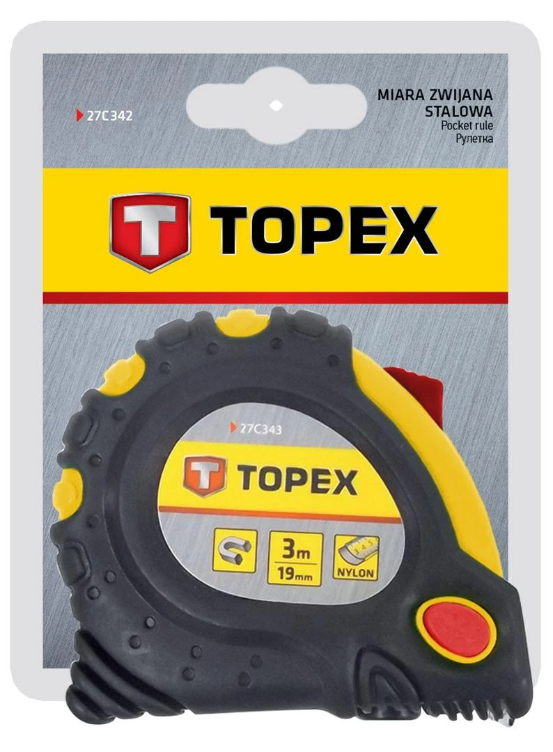 Matavimo ruletė Topex 27C340; 32 mm; 10 m