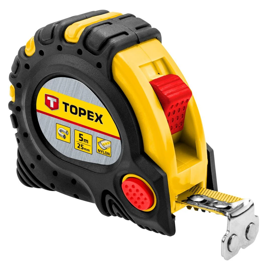 Ruletė su magnetu Topex | 5m, 25mm