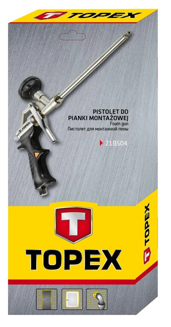 TOPEX 21B504 putų pistoletas pakuotėje